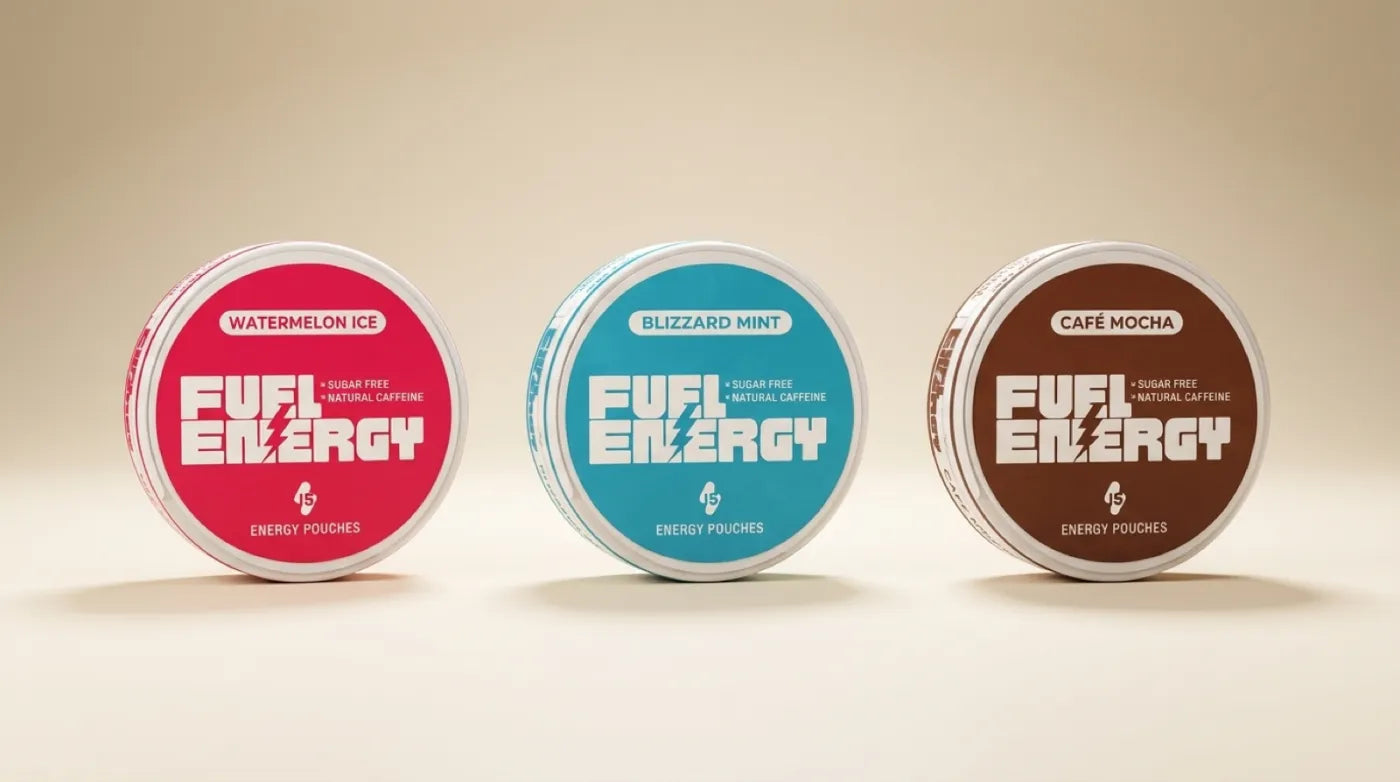 FUEL ENERGY brand essence — three flavours