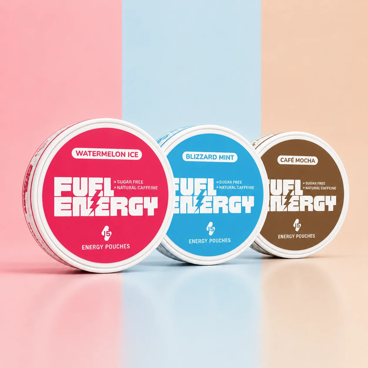 THE TRIO pack of FUEL Energy tins